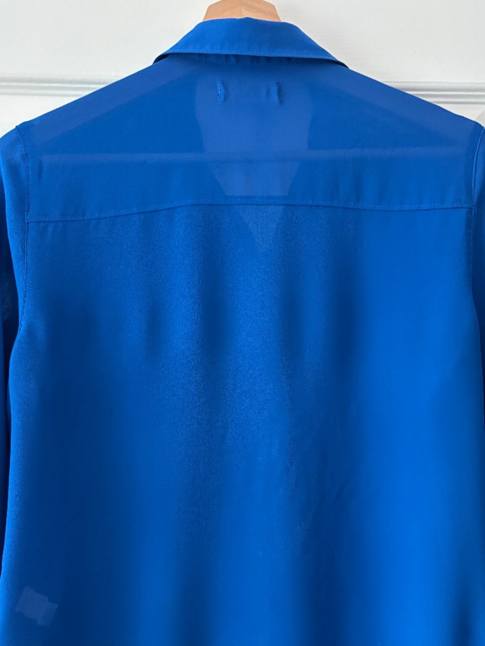 Hollister Chiffon Button-up Blouse - Blue Size S - Picture 6 of 12